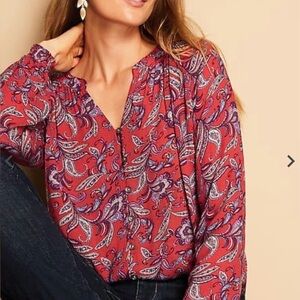 J.Jill Smocked Blouse